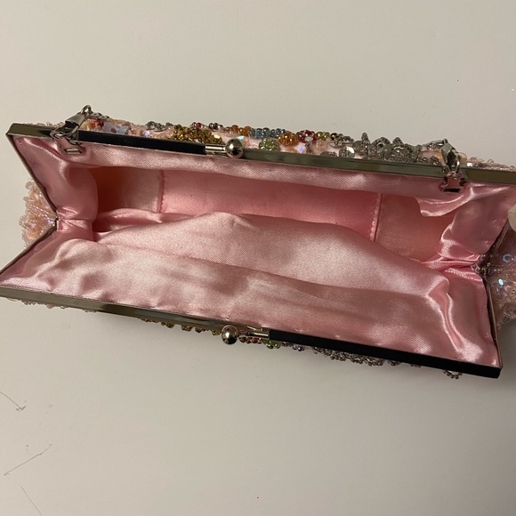 Pink Sequin Mini Clutch Bag - Picture 8 of 14